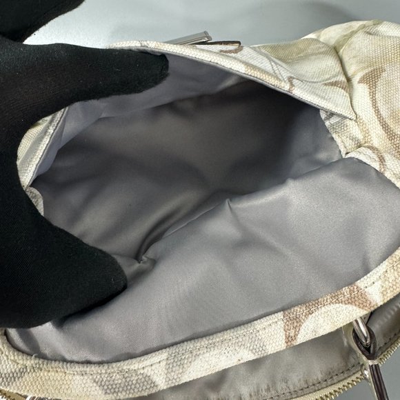 Authentic COACH # 19338 Kristin Signature Dome Sequin Satchel Shoulder Bag - Picture 10 of 14